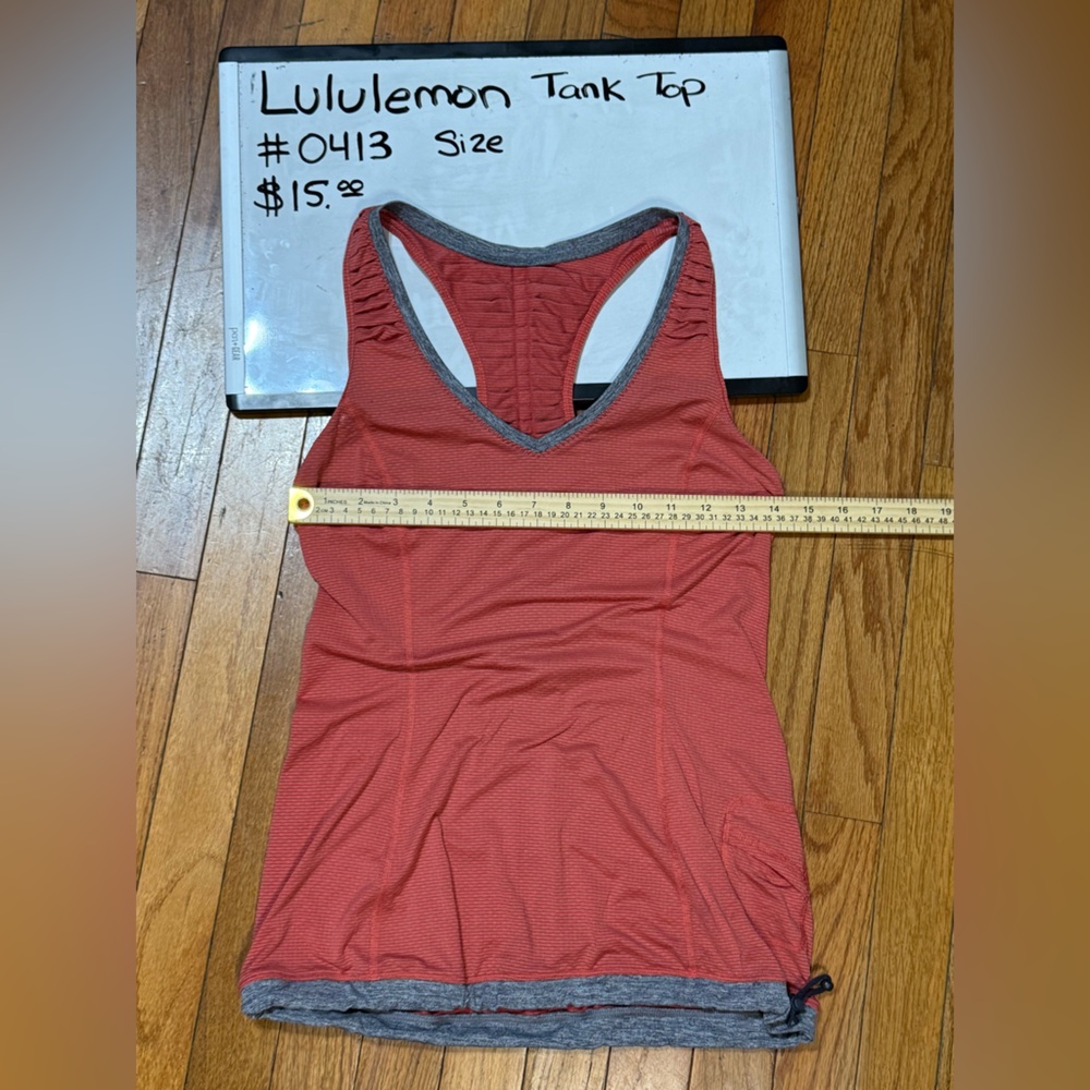 Lululemon Athletica Red Tank Top